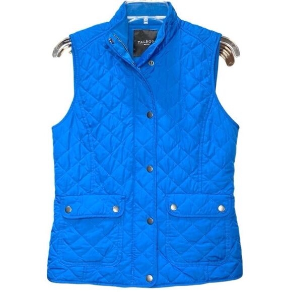Talbots Diamond Quilted Vest in Royal Blue Women’s SP - Picture 2 of 5